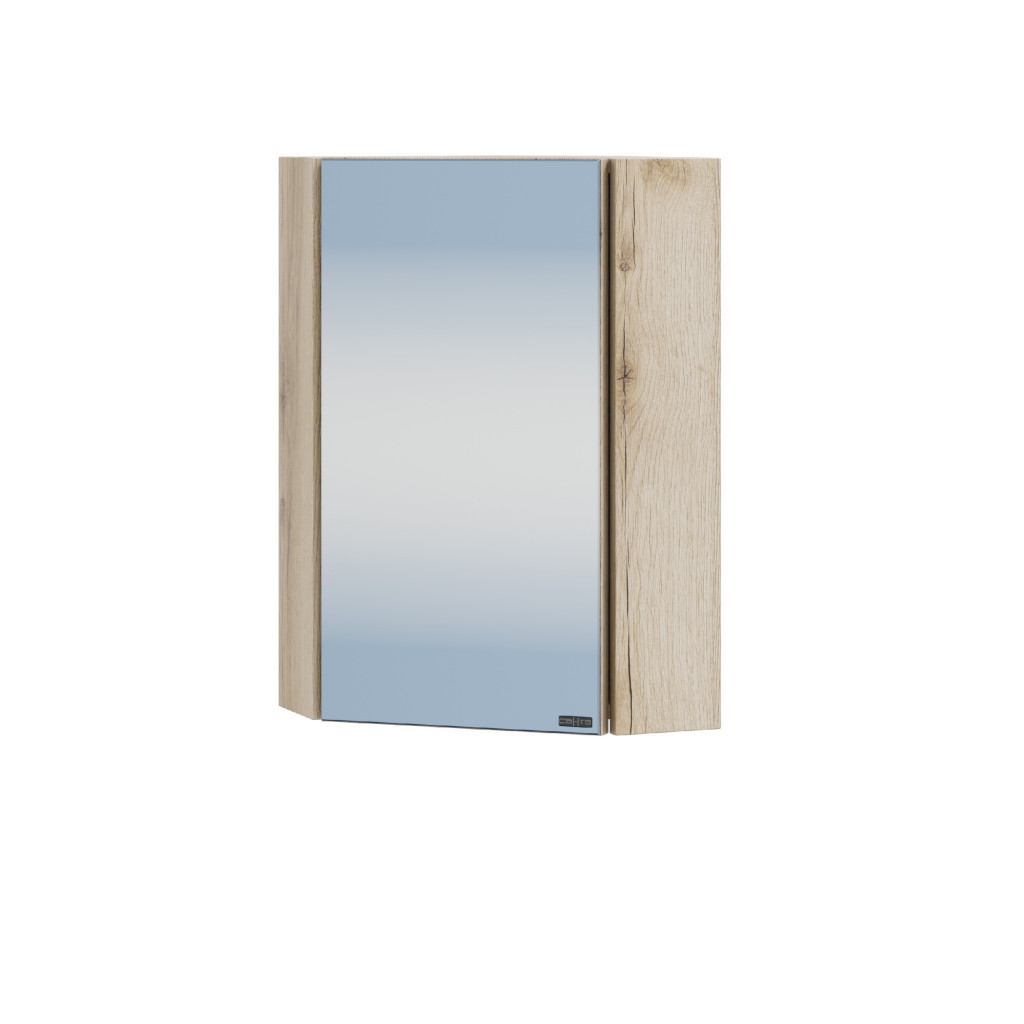 6 453 ₽ | Зеркало-шкаф угловой СаНта Сатурн 32 дуб австрийский купить ...